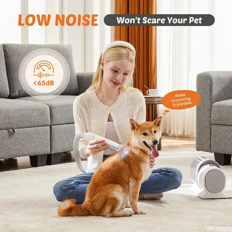 5-in-1 Pet Grooming Vacuum & Clipper Kit
