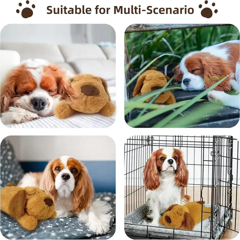 Calming Heartbeat Plush Toy for Dogs