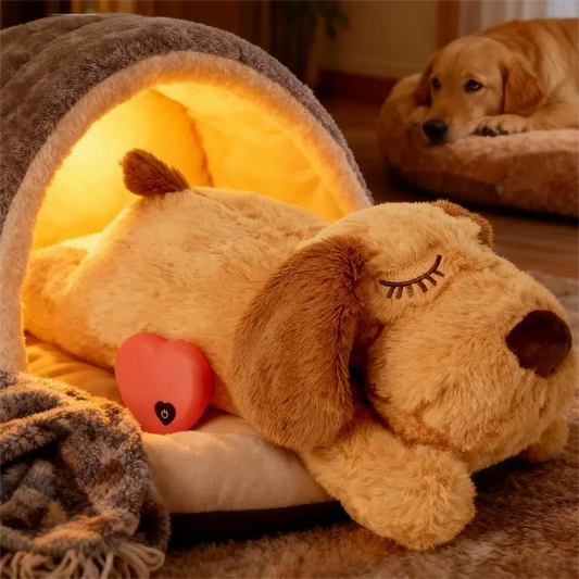 Calming Heartbeat Plush Toy for Dogs