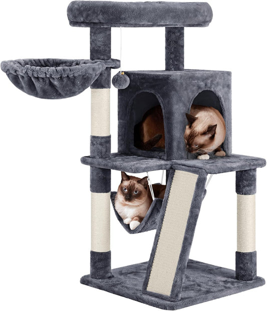 Luxury Multi-Level Cat Tree with Hammock & Scratching Posts