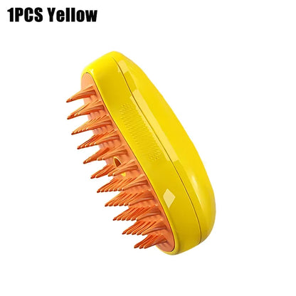 3-in-1 Self-Cleaning Steam Grooming Brush for Dogs & Cats