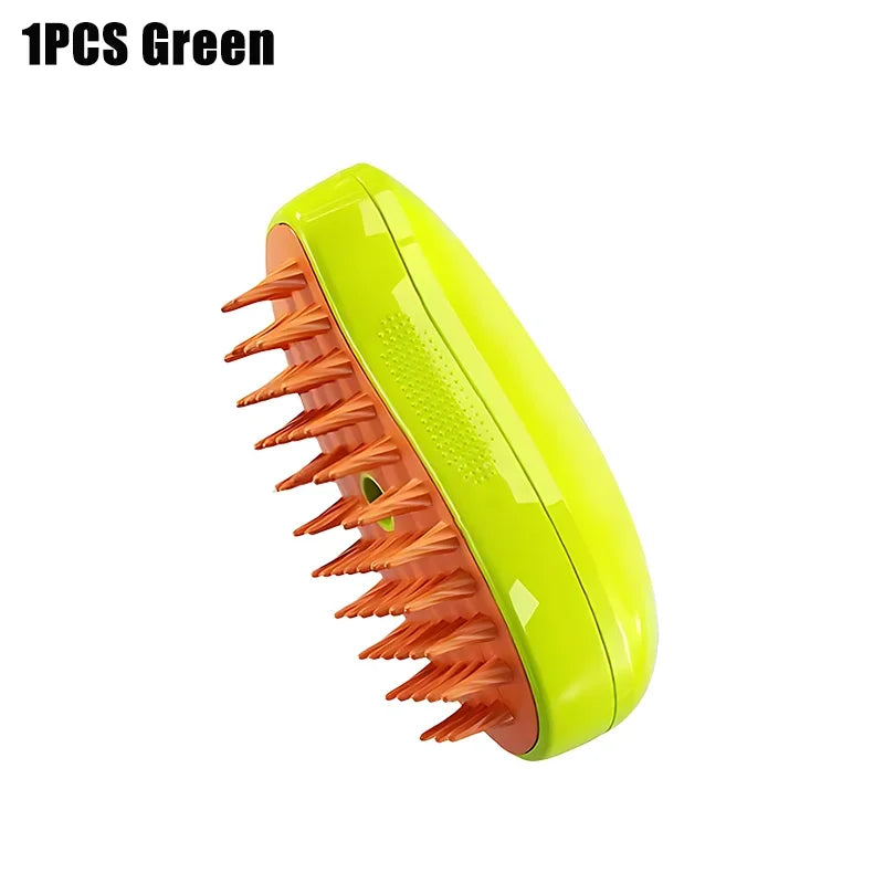 3-in-1 Self-Cleaning Steam Grooming Brush for Dogs & Cats