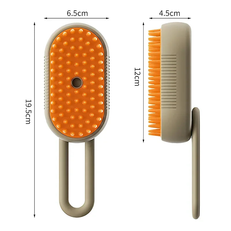 3-in-1 Self-Cleaning Steam Grooming Brush for Dogs & Cats