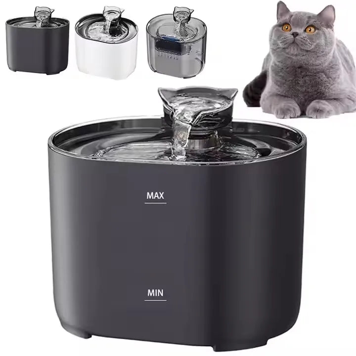 Automatic Cat Water Fountain | Ultra-Quiet Filtered Drinking Fountain for Cats & Small Dogs