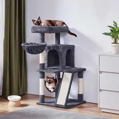 Luxury Multi-Level Cat Tree with Hammock & Scratching Posts