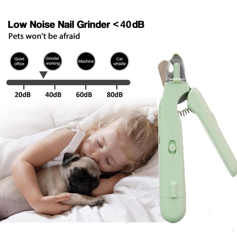 LED Pet Nail Clipper & Grinder with Safety Light for Dogs & Cats